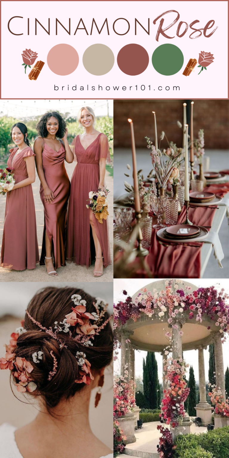 17 Cinnamon Rose Wedding Inspiration Bridal Shower 101