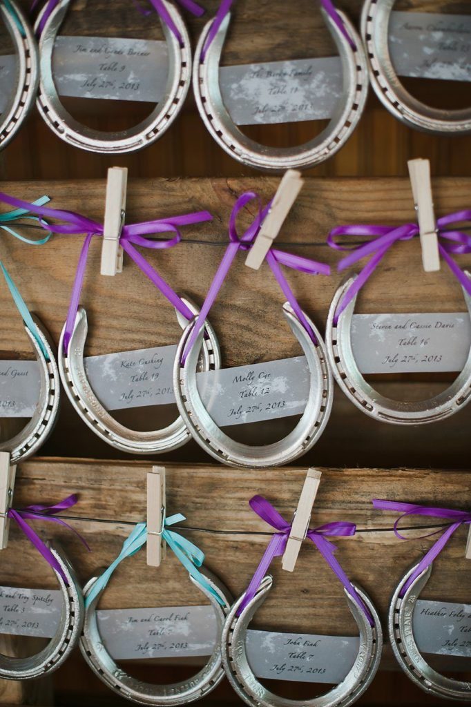 wedding seating chart horse shoe