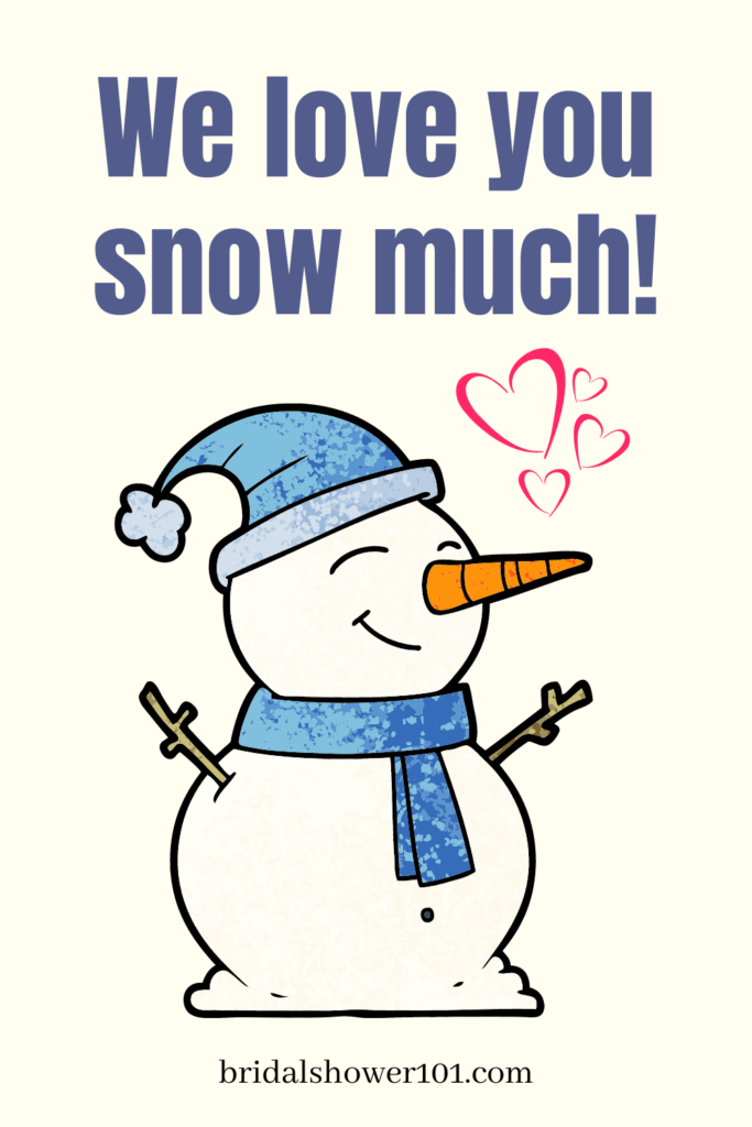 81 Funny Snow Puns For Winter Lovers Bridal Shower 101