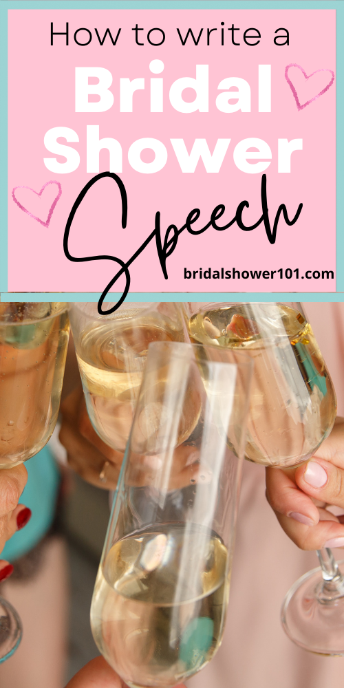 how to write a bridal shower speech