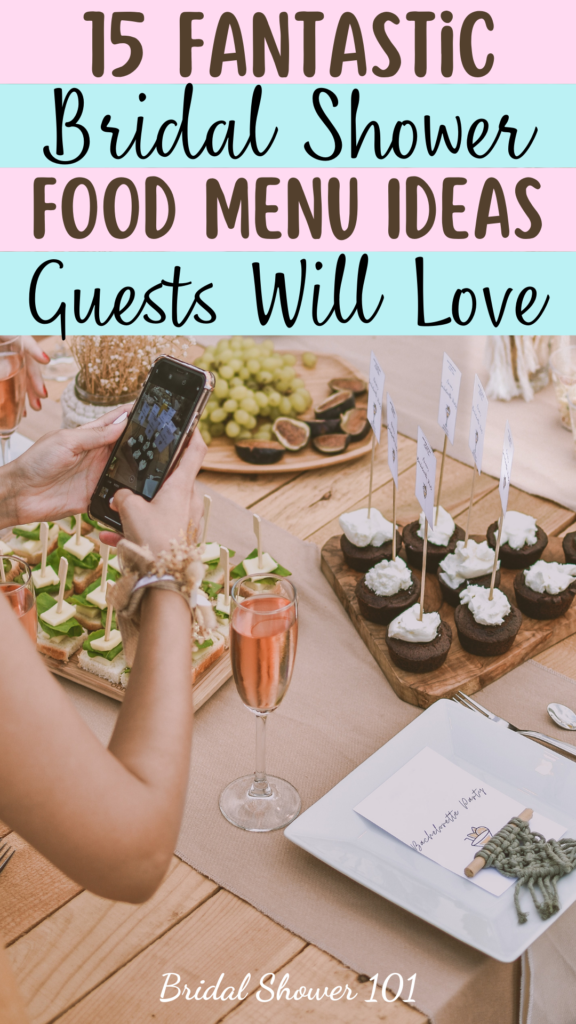 bridal shower menu suggestions