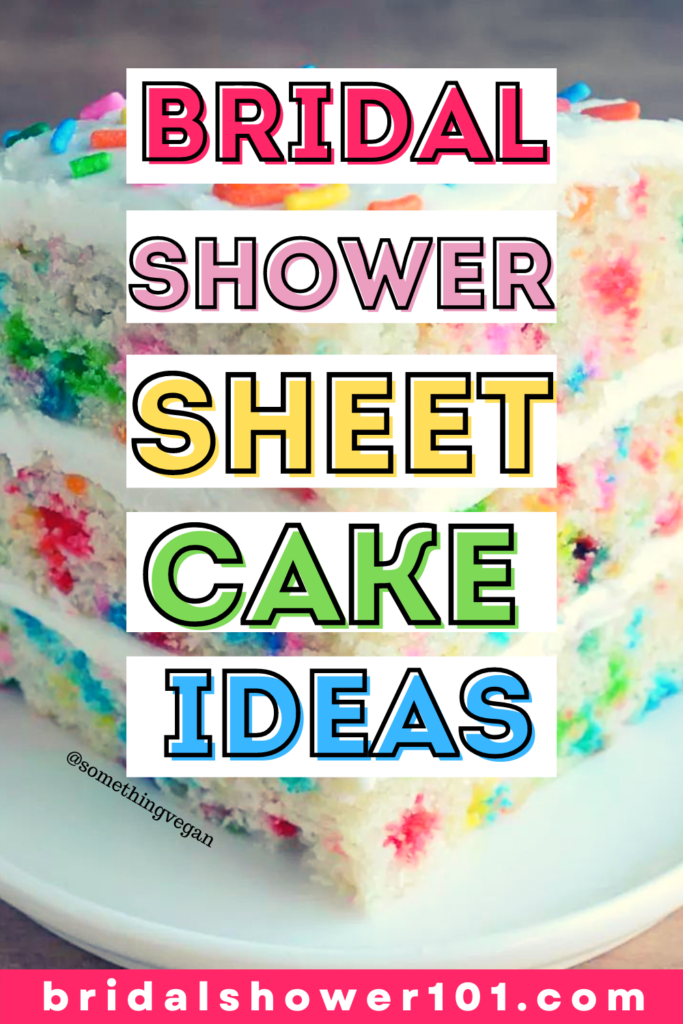 bridal shower sheet cake ideas
