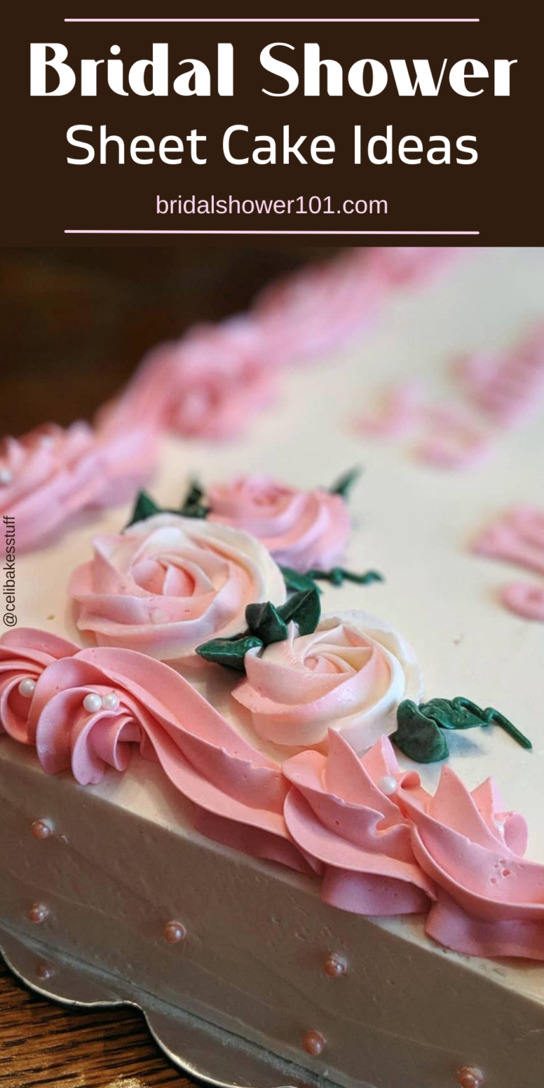 Bridal Shower Sheet Cakes With Examples Bridal Shower 101