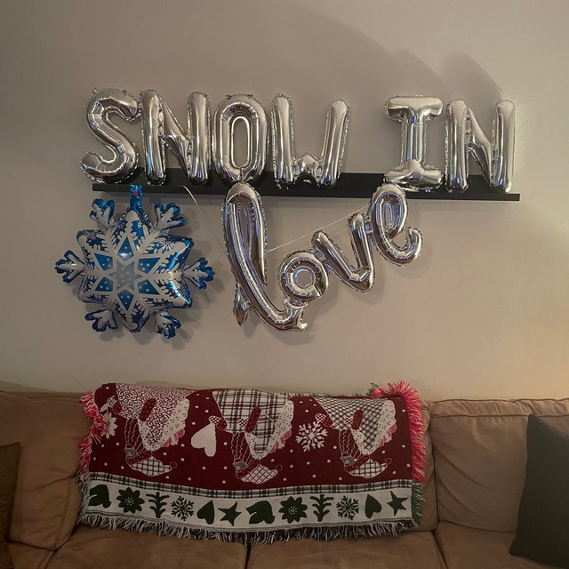 snow in love bridal shower decorations