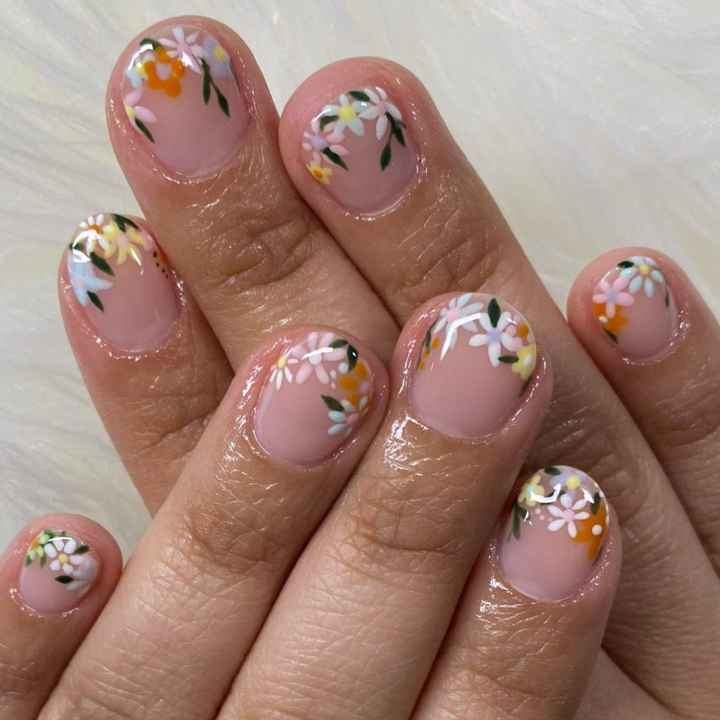 spring bachelorette party nails