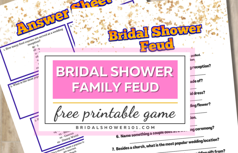 bridal shower family feud