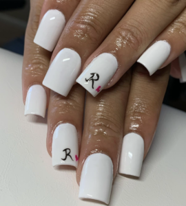 relationship bf initials on nails