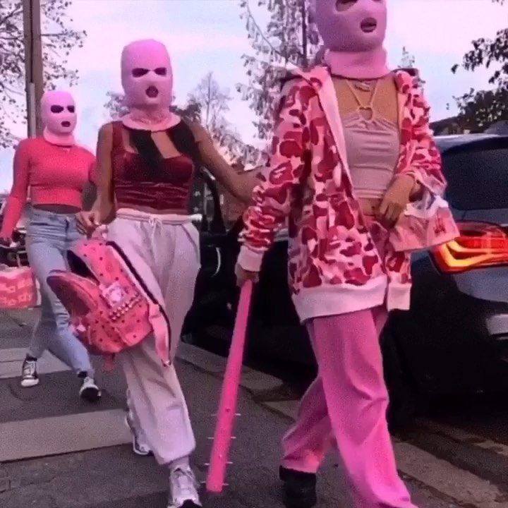 pink halloween costume pink bandits