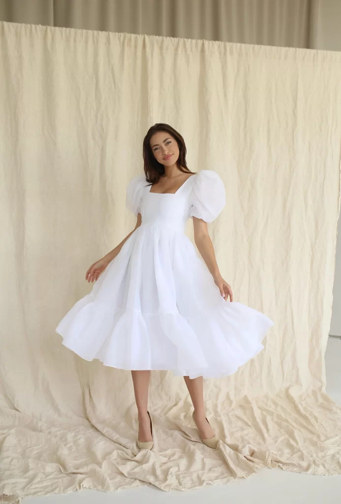 Winter bridal shower on sale dress for bride