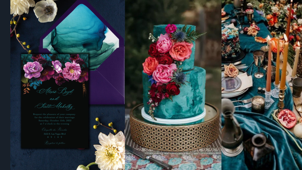jewel tone wedding Bridal Shower 101