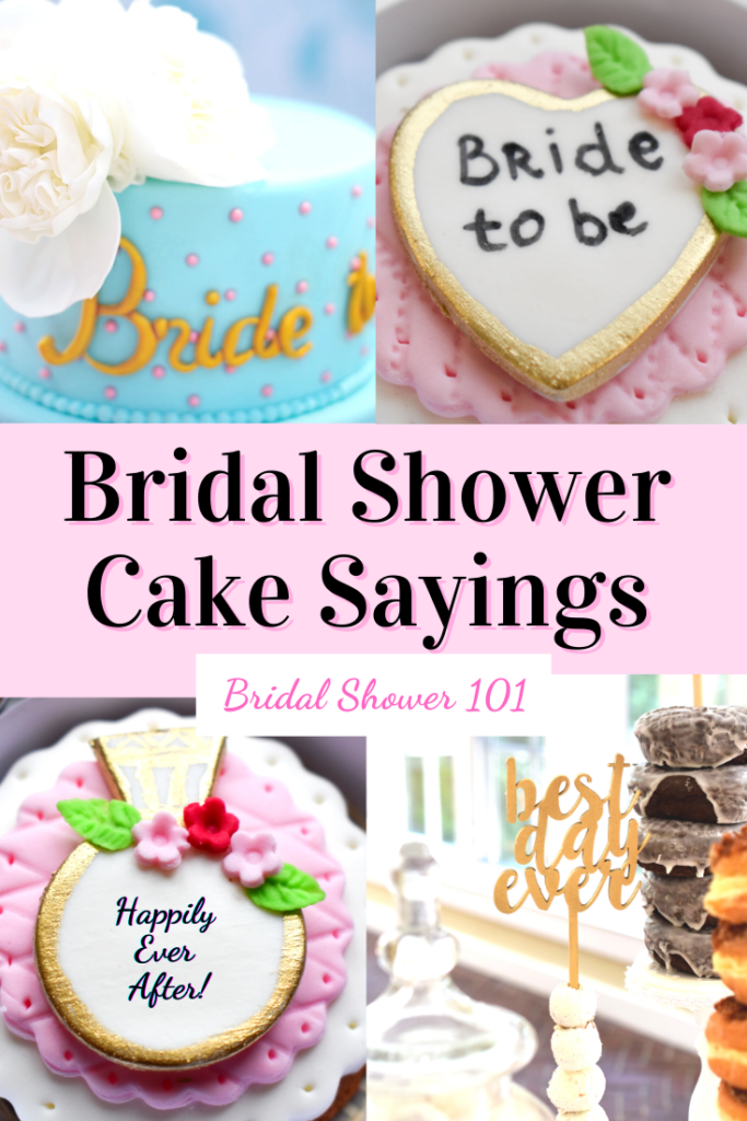57 Bridal Shower Cake Sayings | Bridal Shower 101
