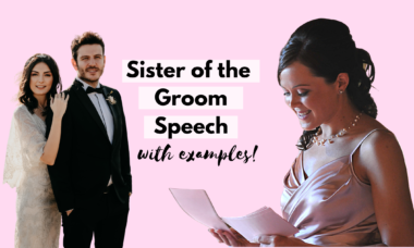 sister of groom speech