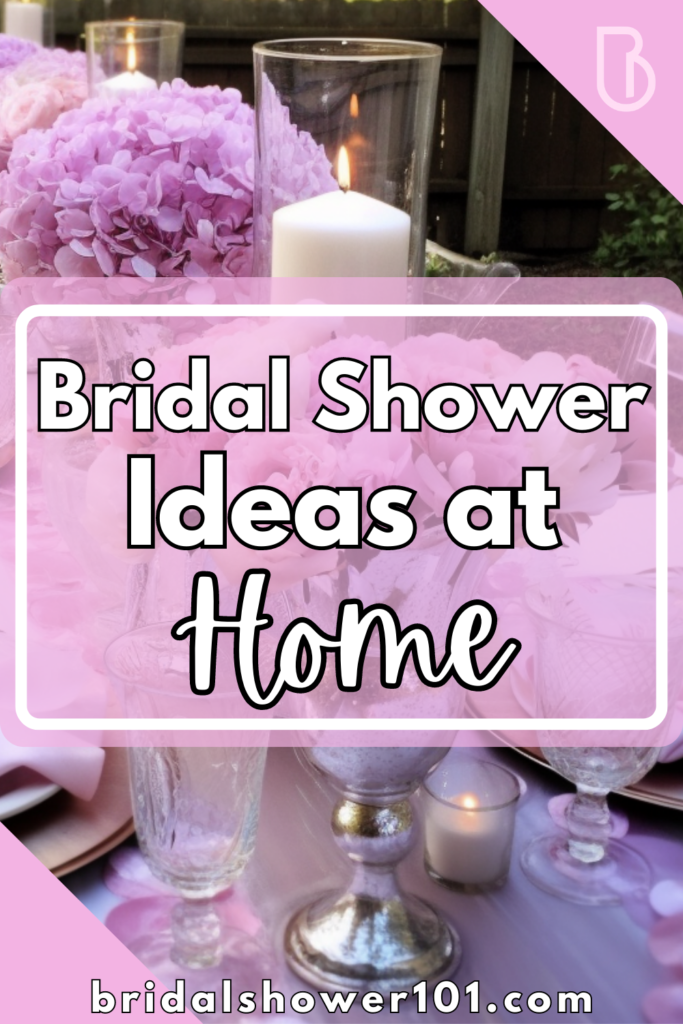 bridal shower ideas at home 
