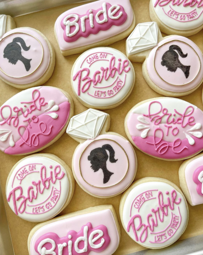 barbie bachelorette party cookies