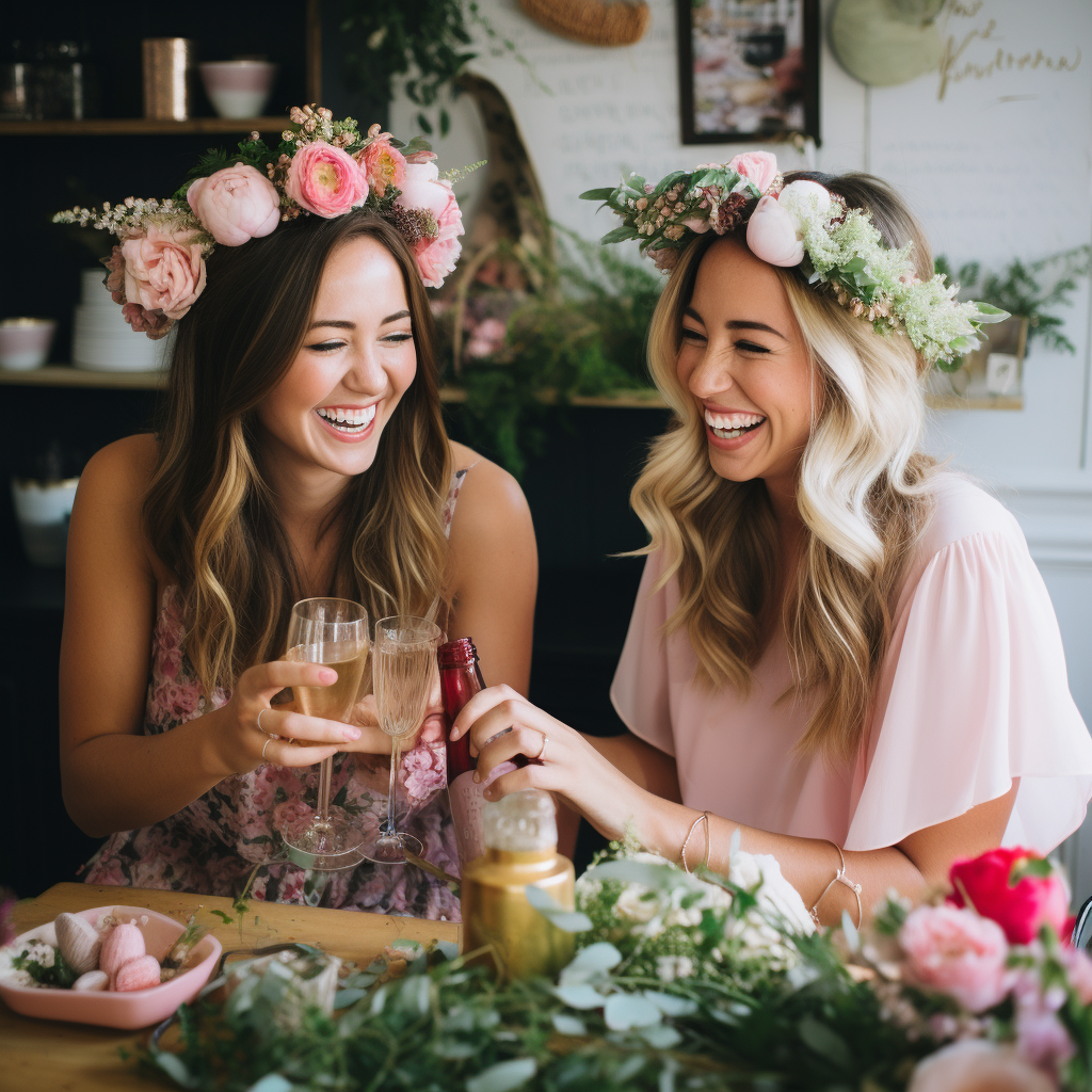 bridal shower ideas at home flower crowns