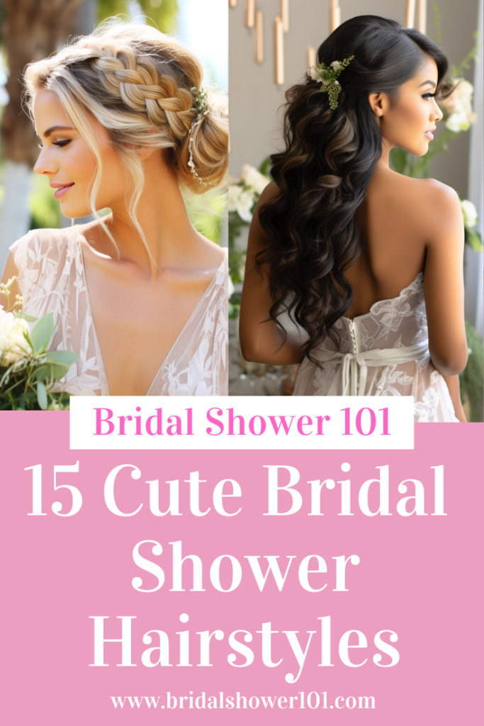 bridal shower hair 