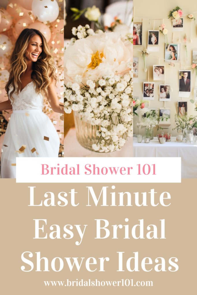 last-minute easy bridal shower 