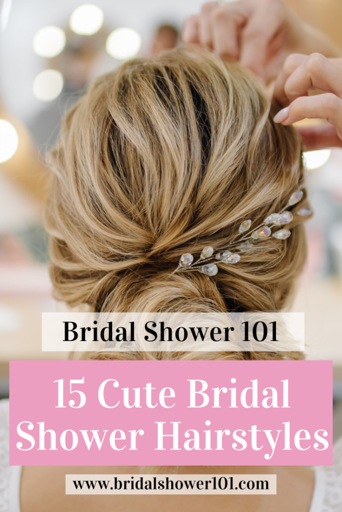 bridal shower hair chignon