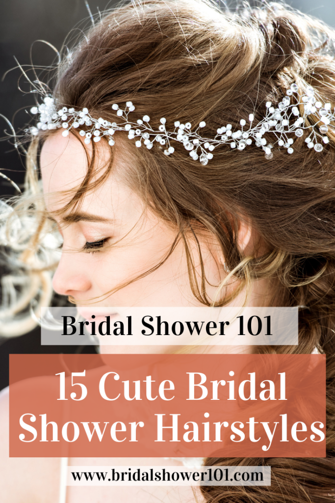 bridal shower hair flower crown
