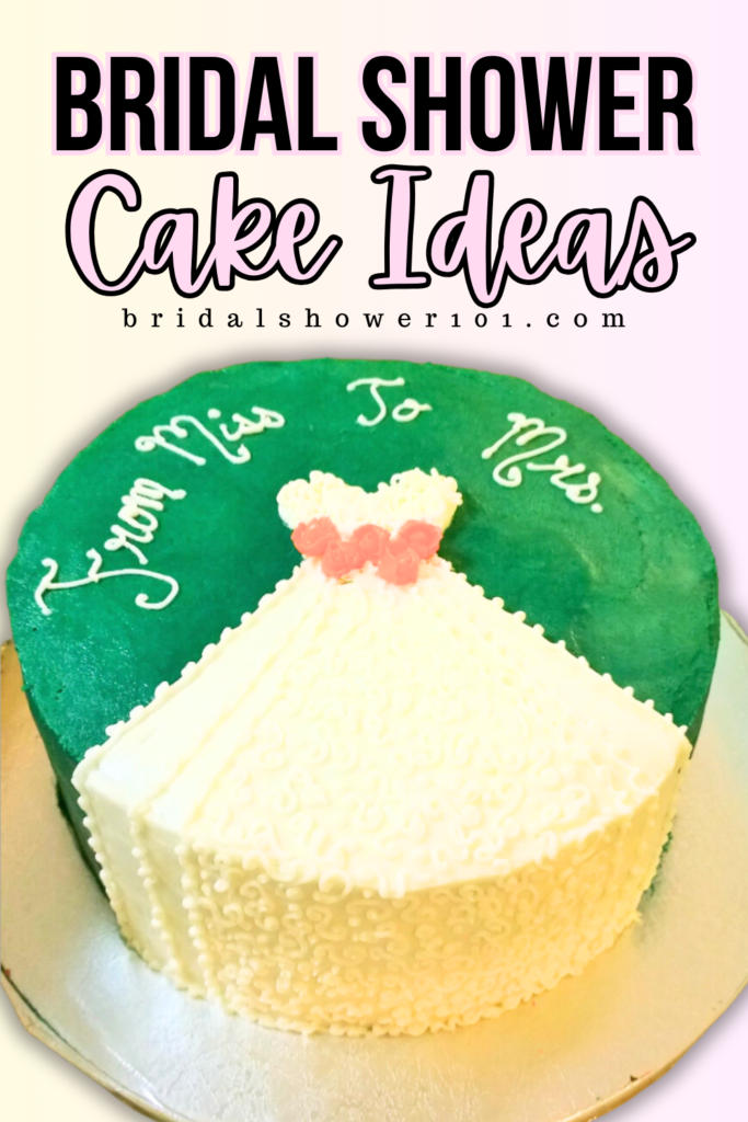 simple bridal shower cake ideas
