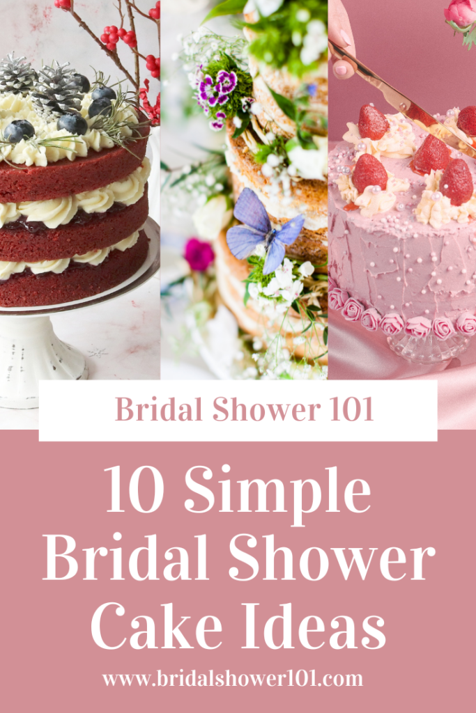 simple bridal shower cake 1