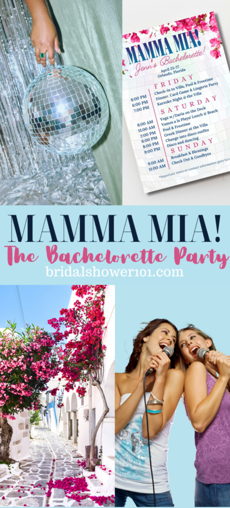 mamma mia bachelorette party