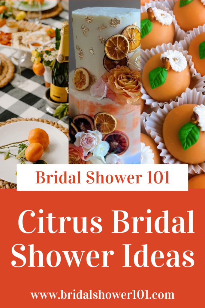 citrus bridal shower ideas