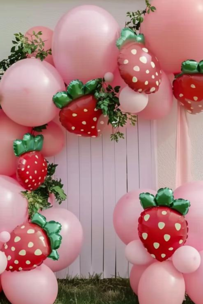 strawberry bridal shower decorations