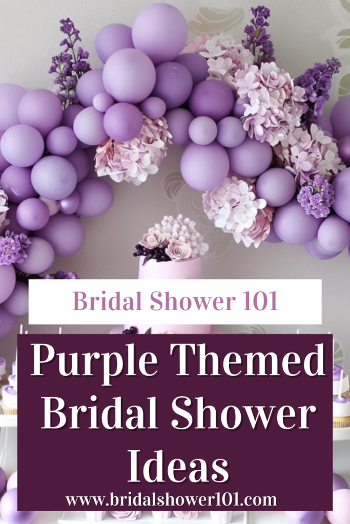 purple bridal shower ideas