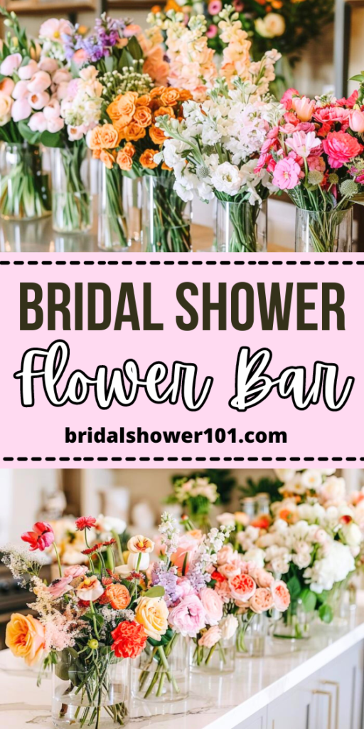 bridal shower flower bar 3