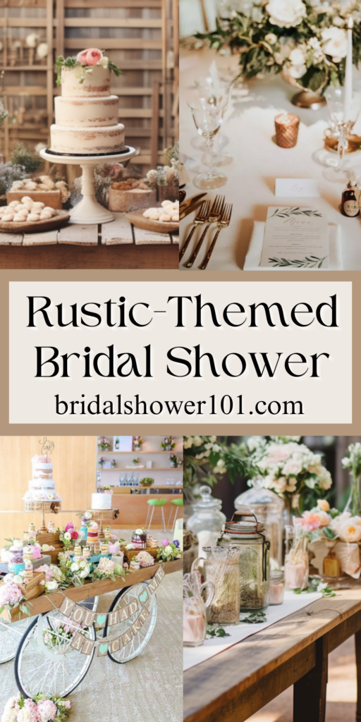 rustic themed bridal shower